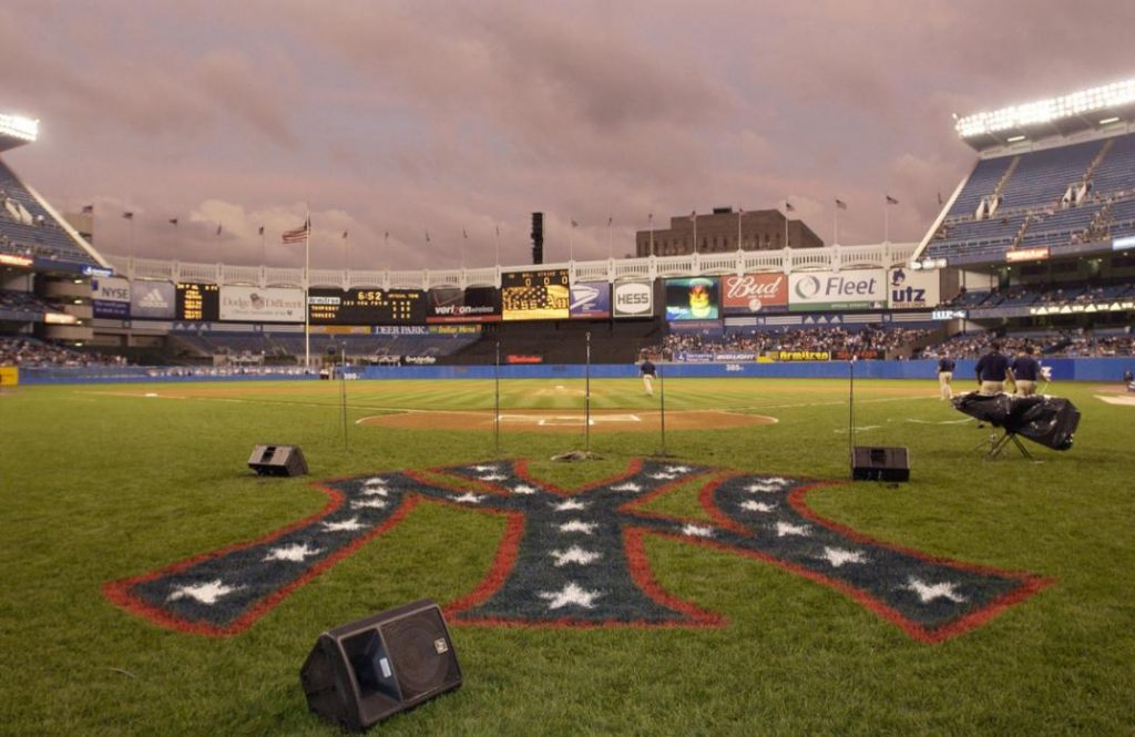 The Healing Power of Sports Post-9/11 Yankees patriotic logo