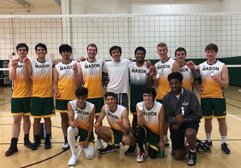 George Mason University’s men’s club volleyball student-athletes