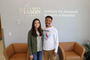 Ambassador Program's recipient Kayla Podgurski, and Kyle Williamson at our research facility.